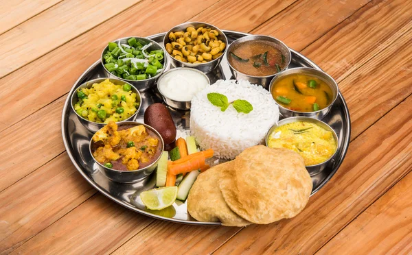 Thali Traditional Indian Recipe In Marathi