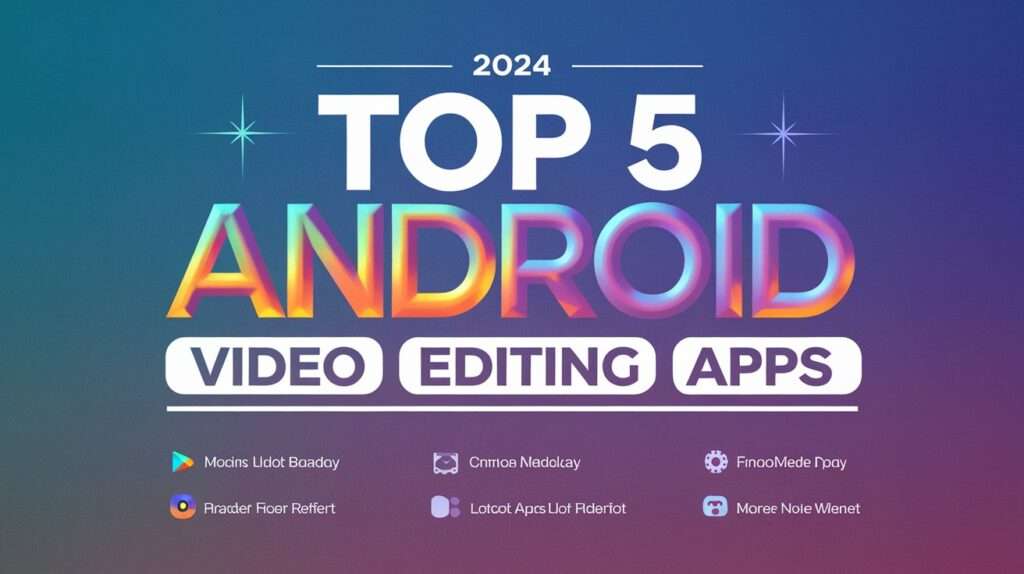 Top 5 Android Video Editing Apps 2024