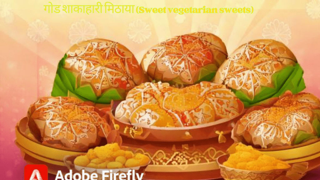 गोड शाकाहारी मिठाया (Sweet vegetarian sweets)